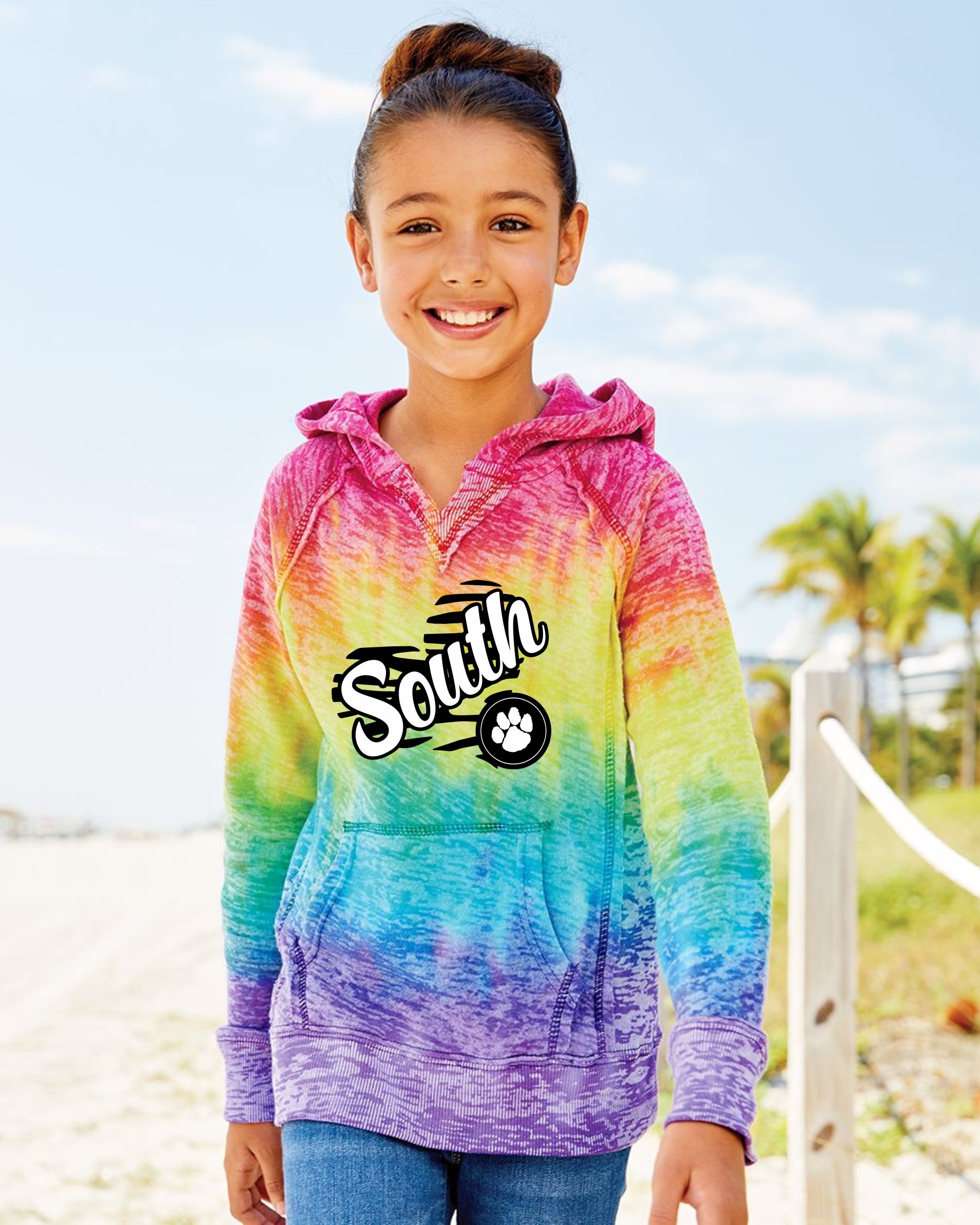 South Plainfield Youth Tie Dye – Hoodie - NJ Printing & Embroidery LLC