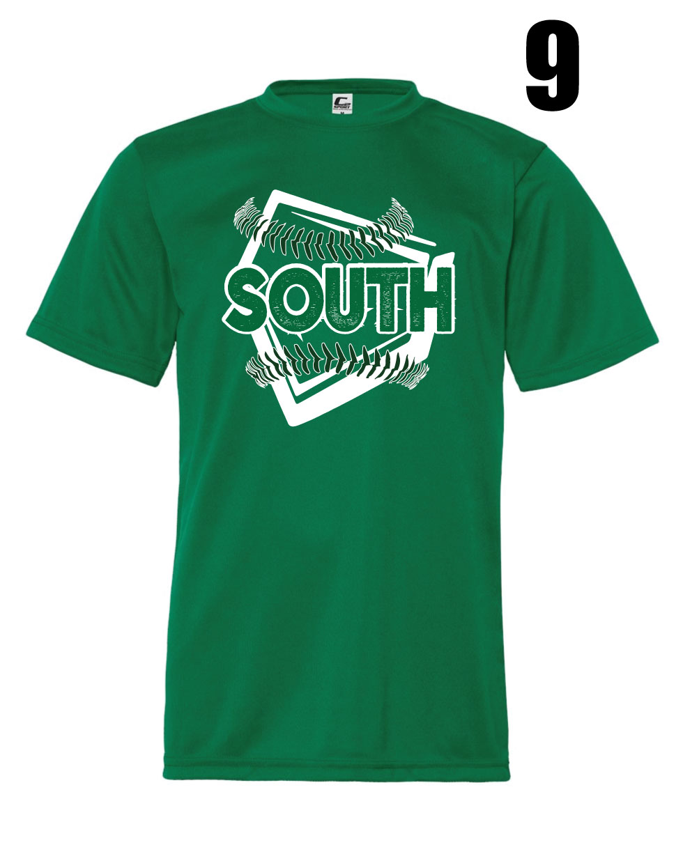 South Baseball Performance T-shirts - NJ Printing & Embroidery LLC